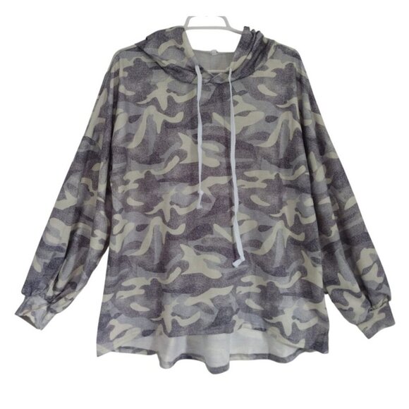 Other - Men's camouflage drawstring hoodie, cotton and polyester, size M, NWOT.
